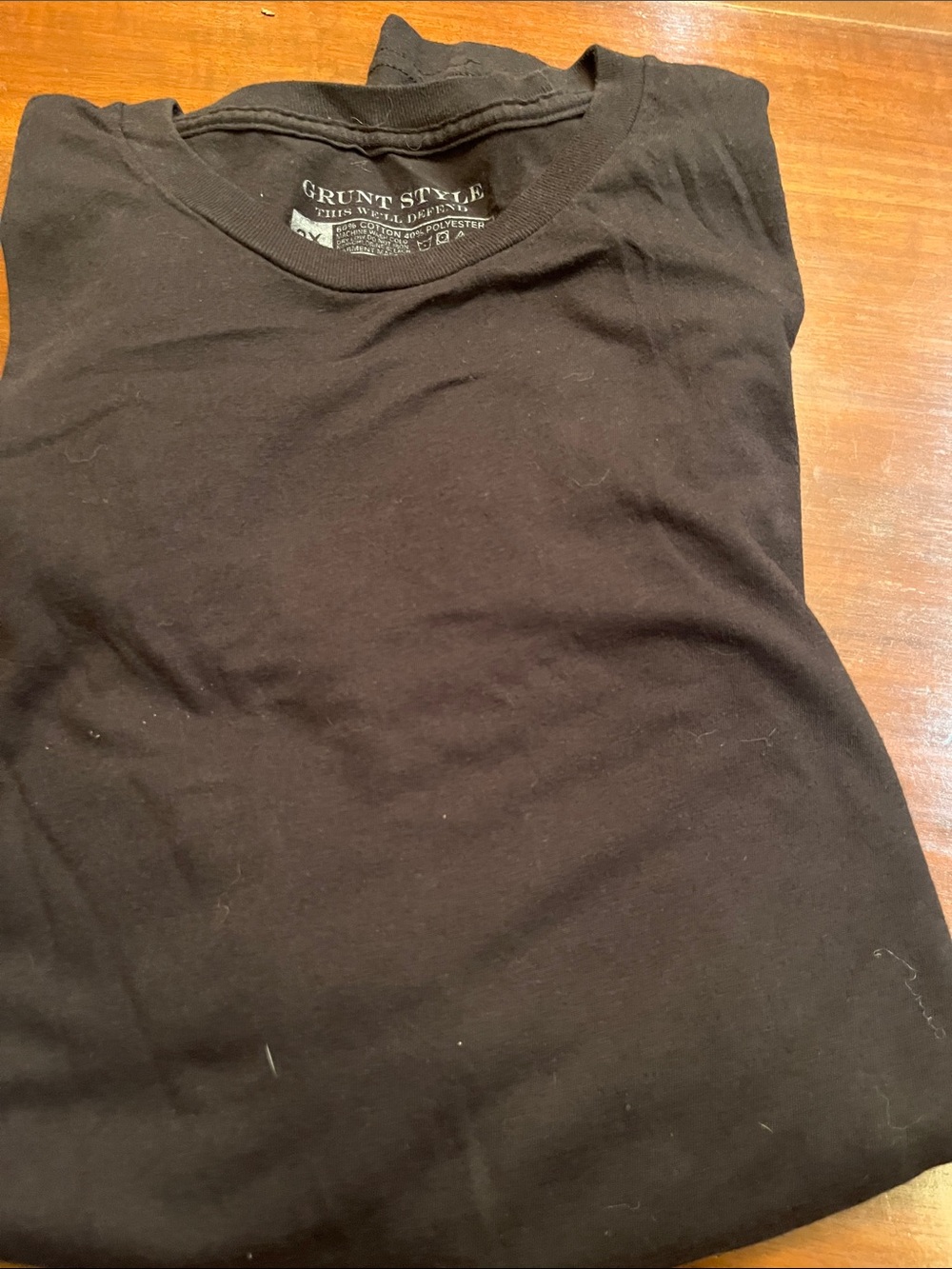 Grunt Style Black Short Sleeve Crew Neck T-Shirt